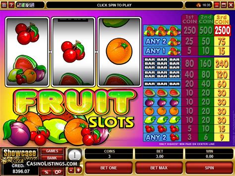 free slots fruit
